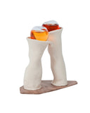 Piezas con tallos de cerámica